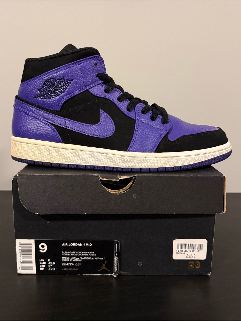 Air Jordan 1 Mid ‘Dark Concord’ - Size US 9